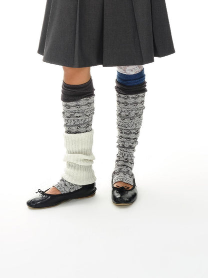 oinimi Grey Pleated Skirt With Double Layer Waistband
