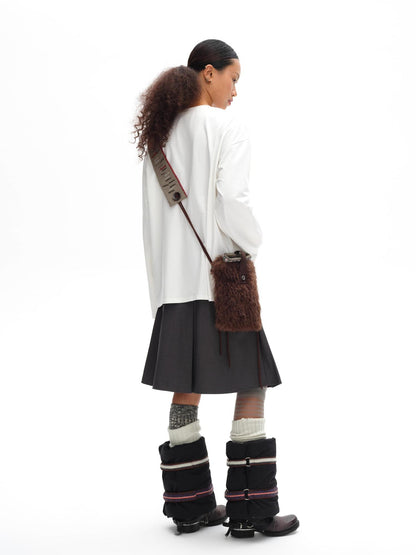 oinimi Handcrafted Fringed Crossbody Fluffy Bag
