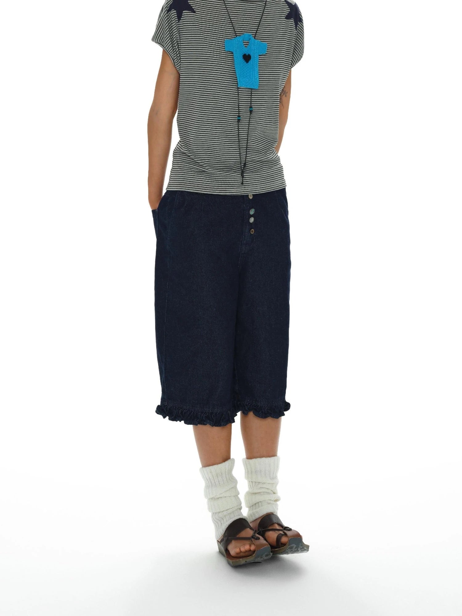 Heartfelt Beaded Sweater Chain Necklace