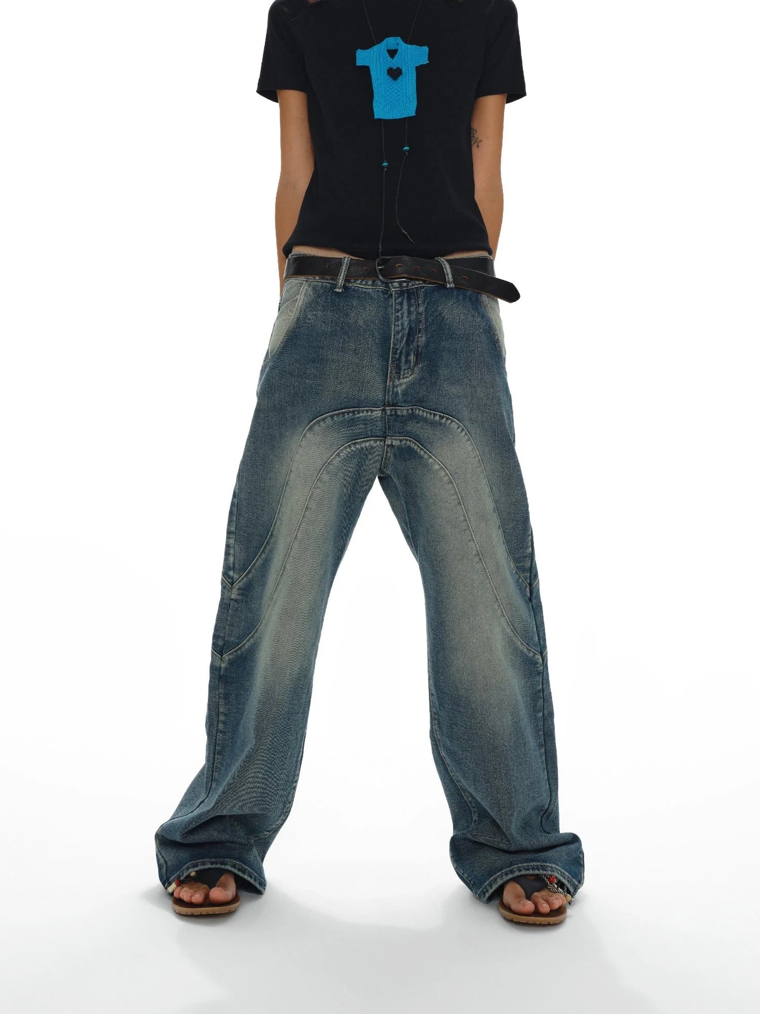 Heartfelt Beaded Sweater Chain Necklace