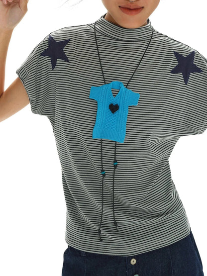 Heartfelt Beaded Sweater Chain Necklace