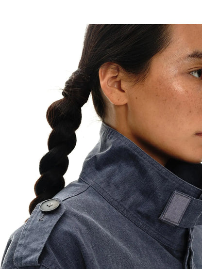 Heavy Washed Vintage Utility Jacket Parka Casual Outerwear