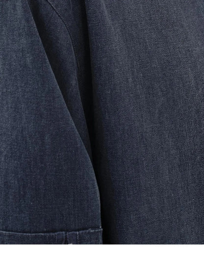 Heavy Washed Vintage Utility Jacket Parka Casual Outerwear