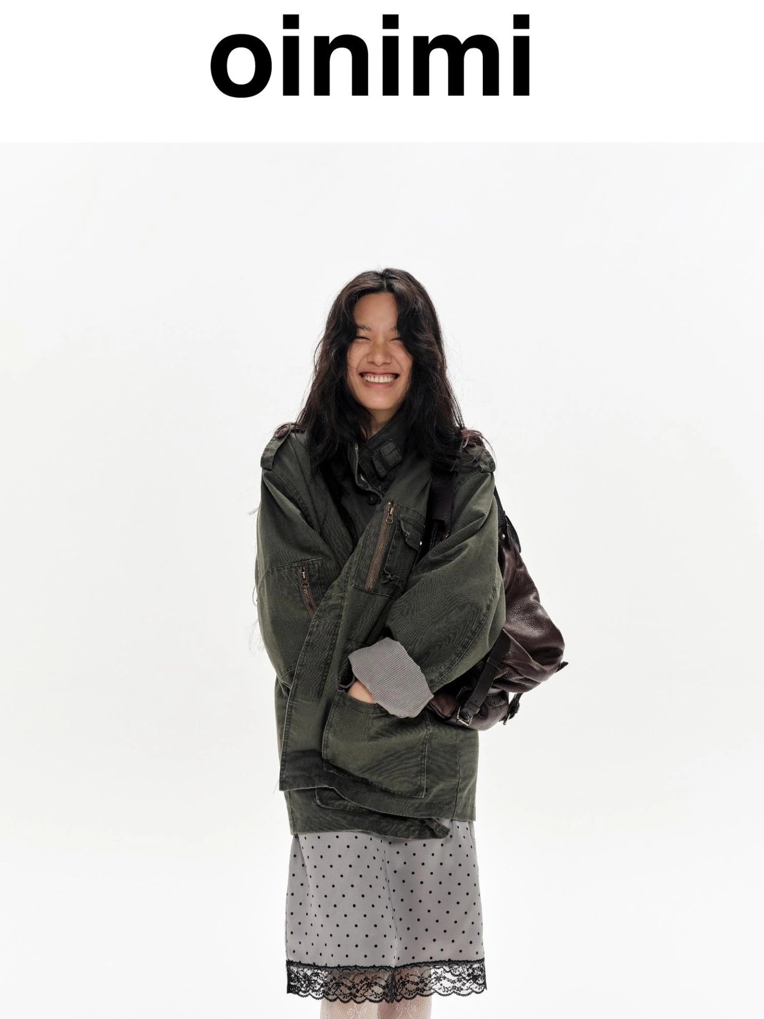 Heavy Washed Vintage Utility Jacket Parka Casual Outerwear