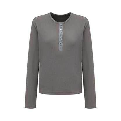 oinimi_Henry_Collar_Waffle_Long_Sleeve_Tee_Slim_Fit_Basic_Top_MISSTT