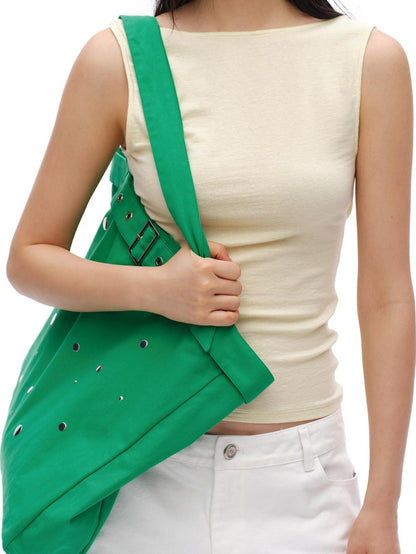 oinimi Island Green Scattered Sequin Large Square Tote Women&