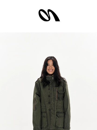 Lace Polka Dot Print Satin Skirt