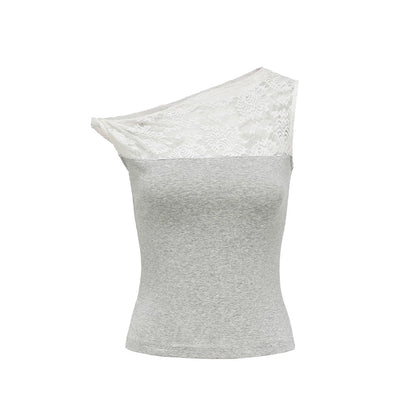 oinimi_Lace_Trimmed_Slubbed_Gray_Slouchy_Tank_Top_MISSTT