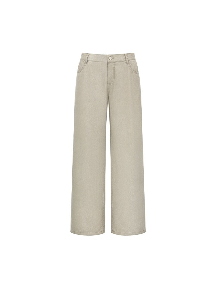 oinimi_Light_Khaki_Classic_Relaxed_Workwear_Mid_Rise_Women&