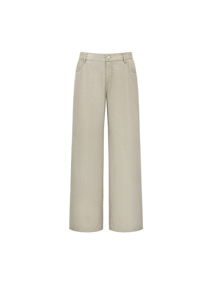 oinimi_Light_Khaki_Classic_Relaxed_Workwear_Mid_Rise_Women&