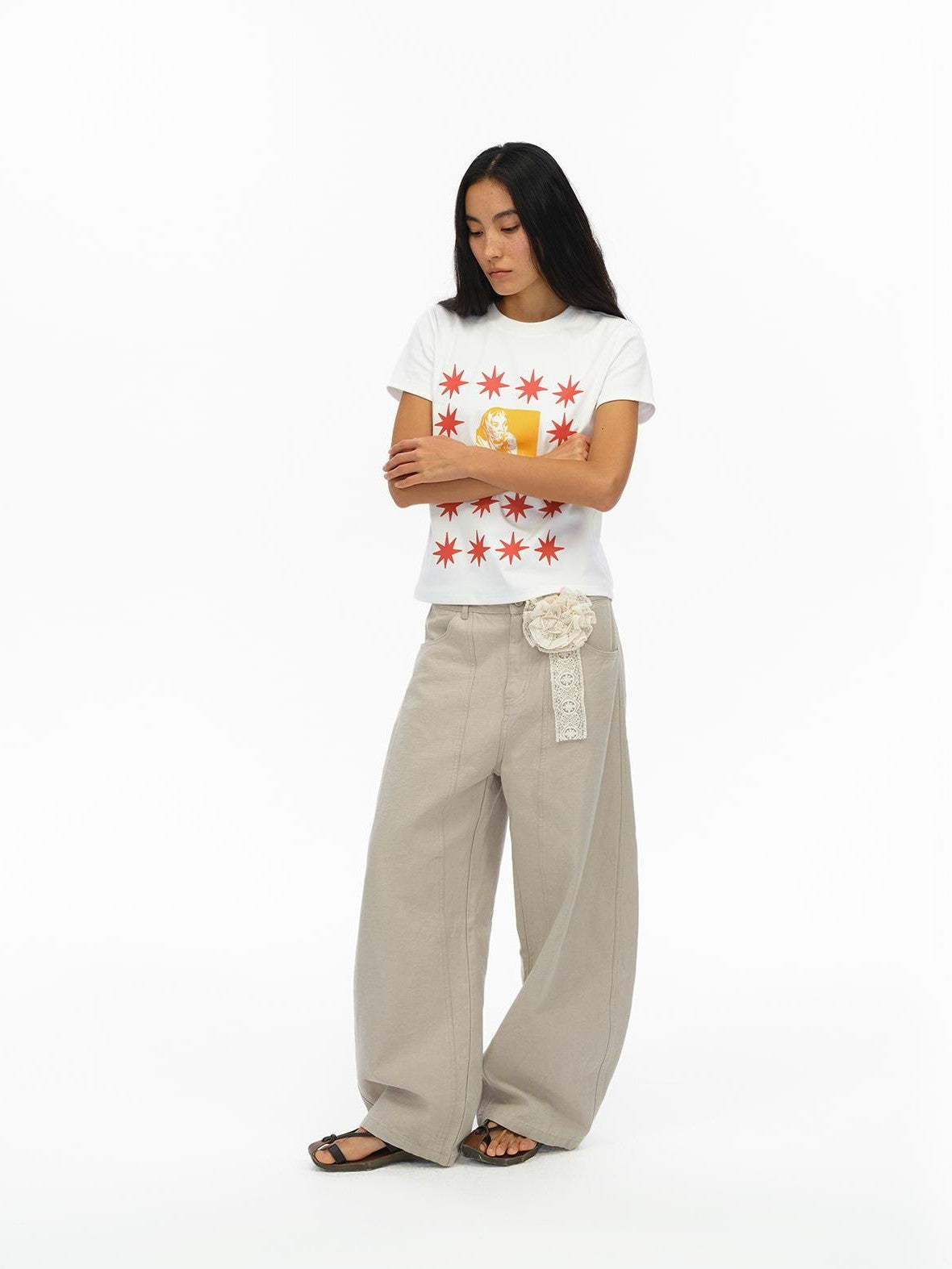oinimi London Street Dotted Star Print Women&
