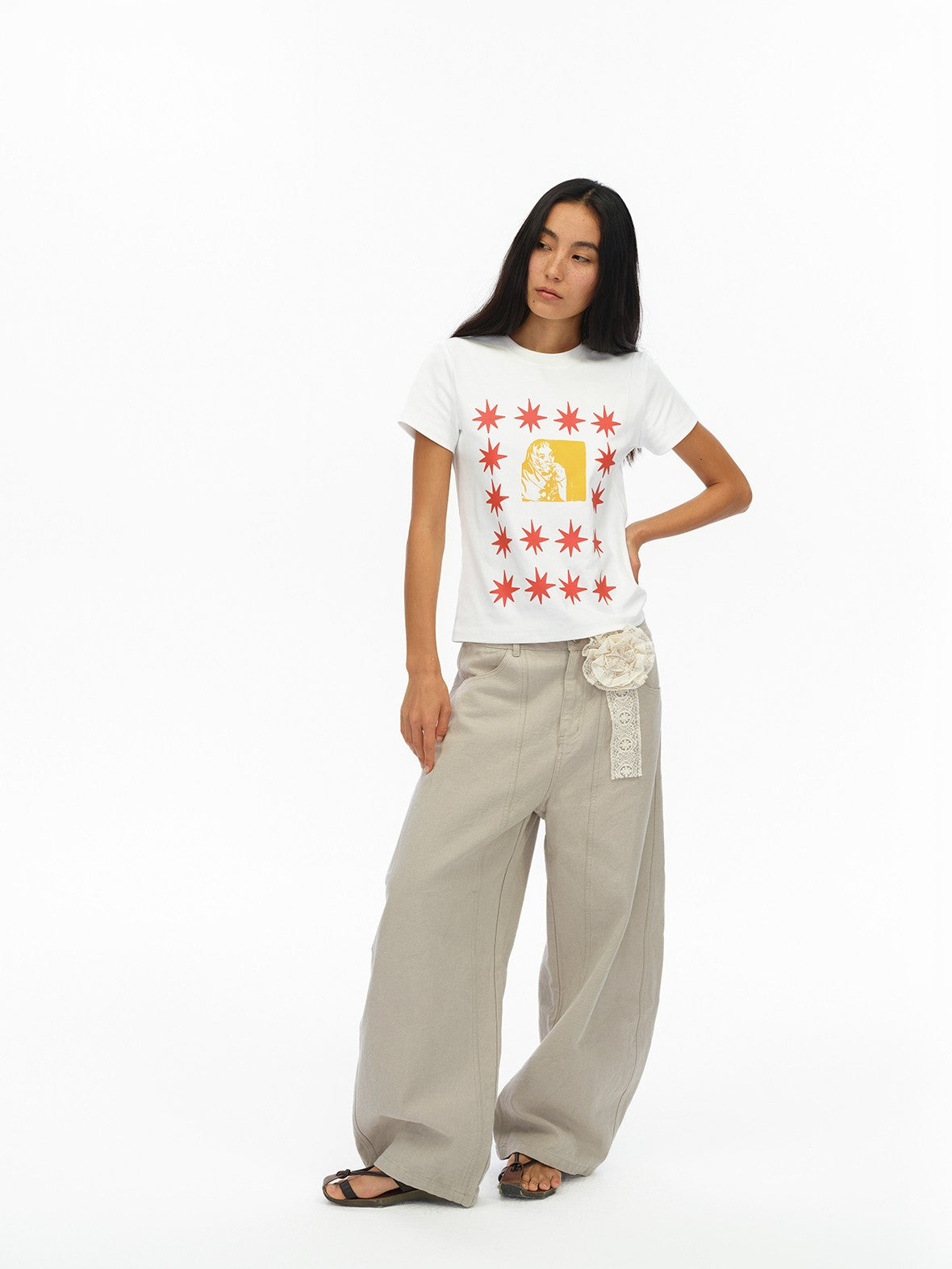 oinimi London Street Dotted Star Print Women&