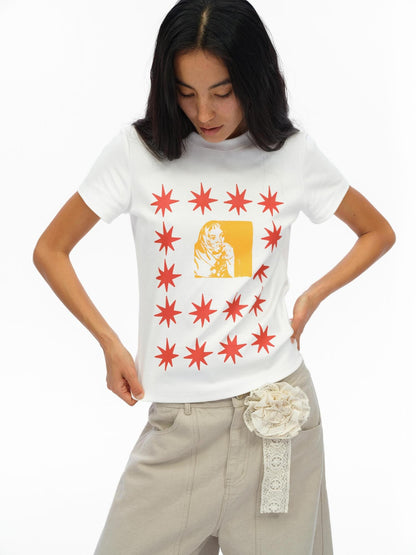 oinimi London Street Dotted Star Print Women&