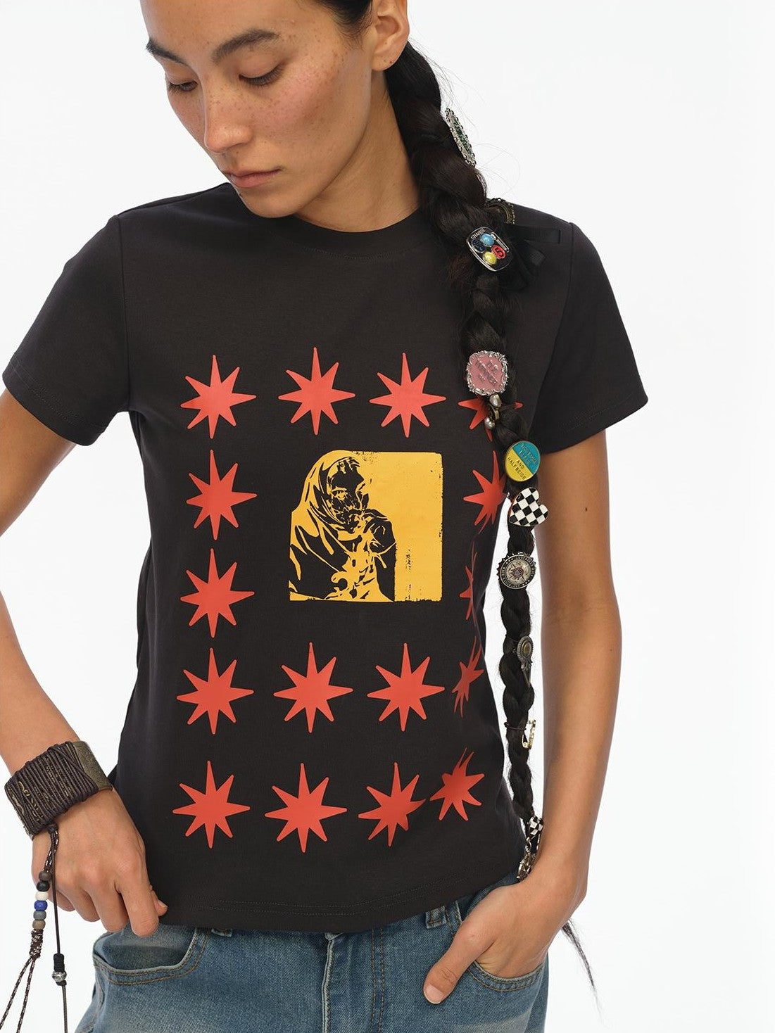 oinimi London Street Dotted Star Print Women&