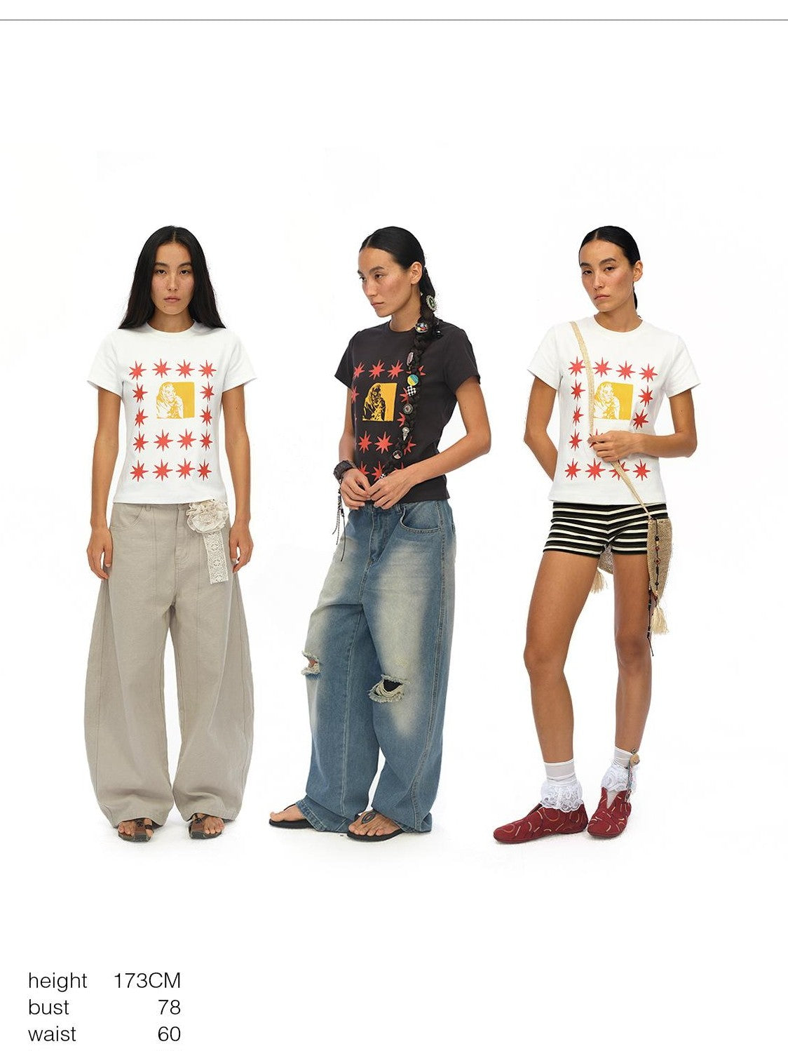 oinimi London Street Dotted Star Print Women&