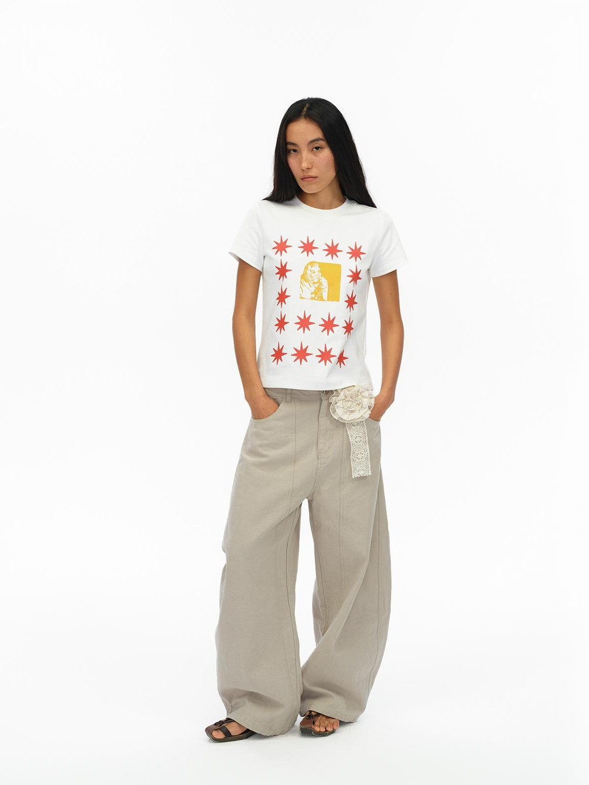 oinimi London Street Dotted Star Print Women&