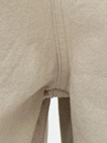 Low Cut Denim Vest With Open Collar In Charcoal Gray