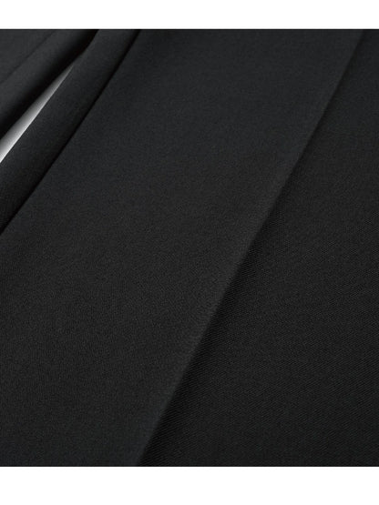 Low Rise 7 8 Flared Trousers In Slimming Black