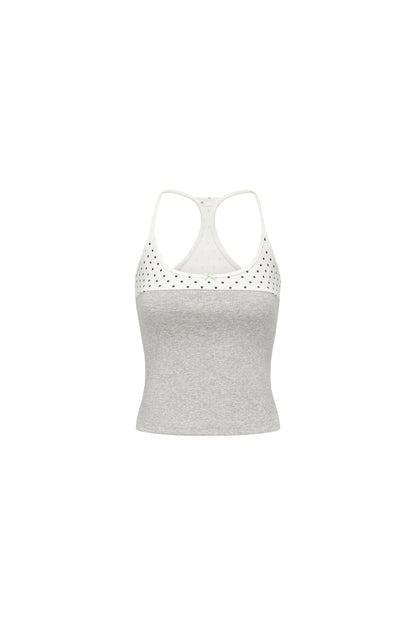 oinimi_Polka_Dot_Patchwork_Bow_Racerback_U_Neck_Women&