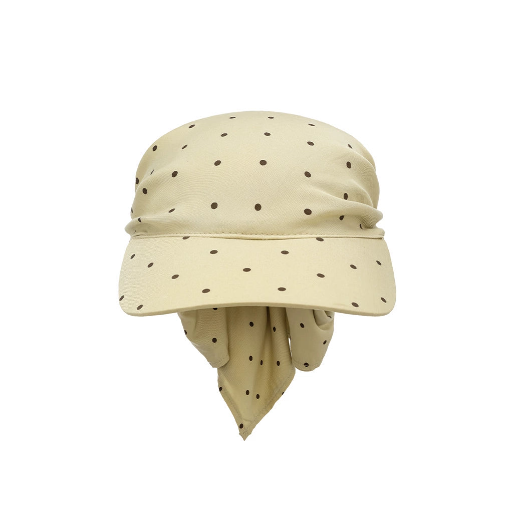 oinimi_Rayon_Twill_Adjustable_Dot_Print_Triangle_Scarf_Sun_Hat_MISSTT