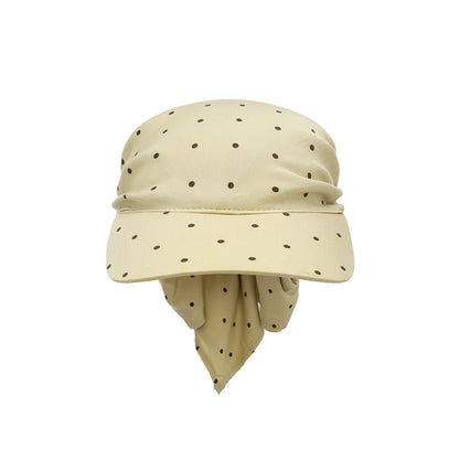 oinimi_Rayon_Twill_Adjustable_Dot_Print_Triangle_Scarf_Sun_Hat_MISSTT