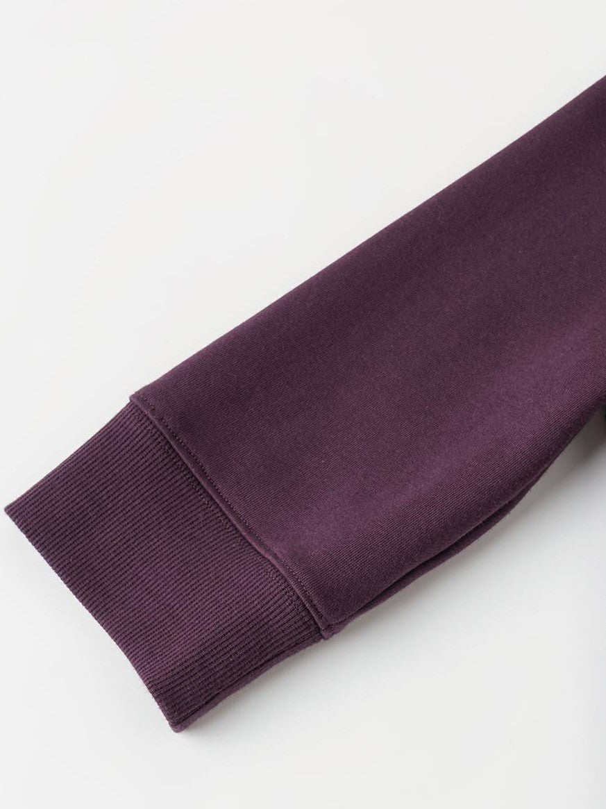 oinimi Retro Plum Cropped Mid Sleeve Hooded Slim Women&