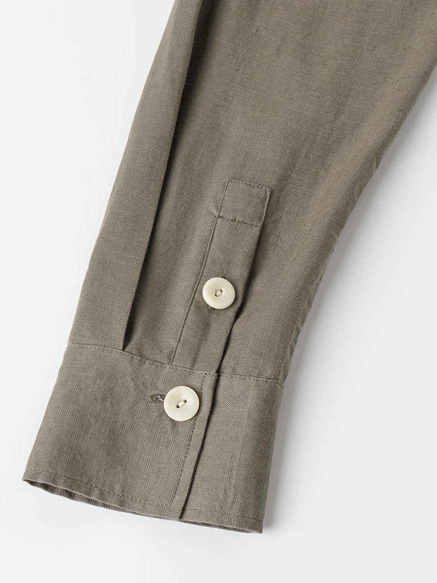 oinimi Rolled Sleeve Hunter Jacket Waist Cinch Women&
