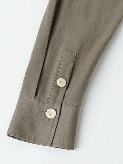 oinimi Rolled Sleeve Hunter Jacket Waist Cinch Women&