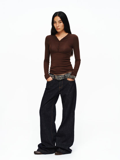 oinimi Slim Woven Casual Minimalist Unisex Speckled Gray Pu Metal Pin Buckle Belt