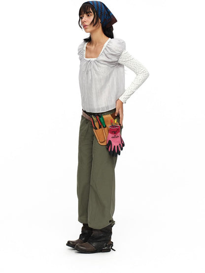 oinimi Soft Floral Faux Two Piece Slim Women&
