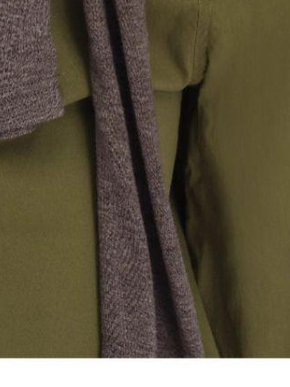 oinimi Soft Sculpted Draped Asymmetrical Knit Sweater