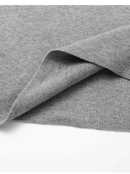 oinimi Soft Sculpted Draped Asymmetrical Knit Sweater