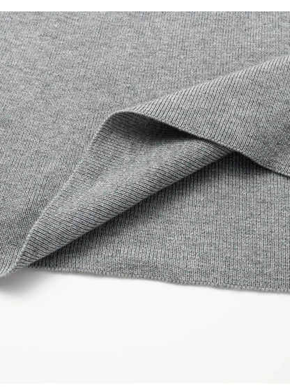 Soft Sculpted Draped Asymmetrical Knit Sweater