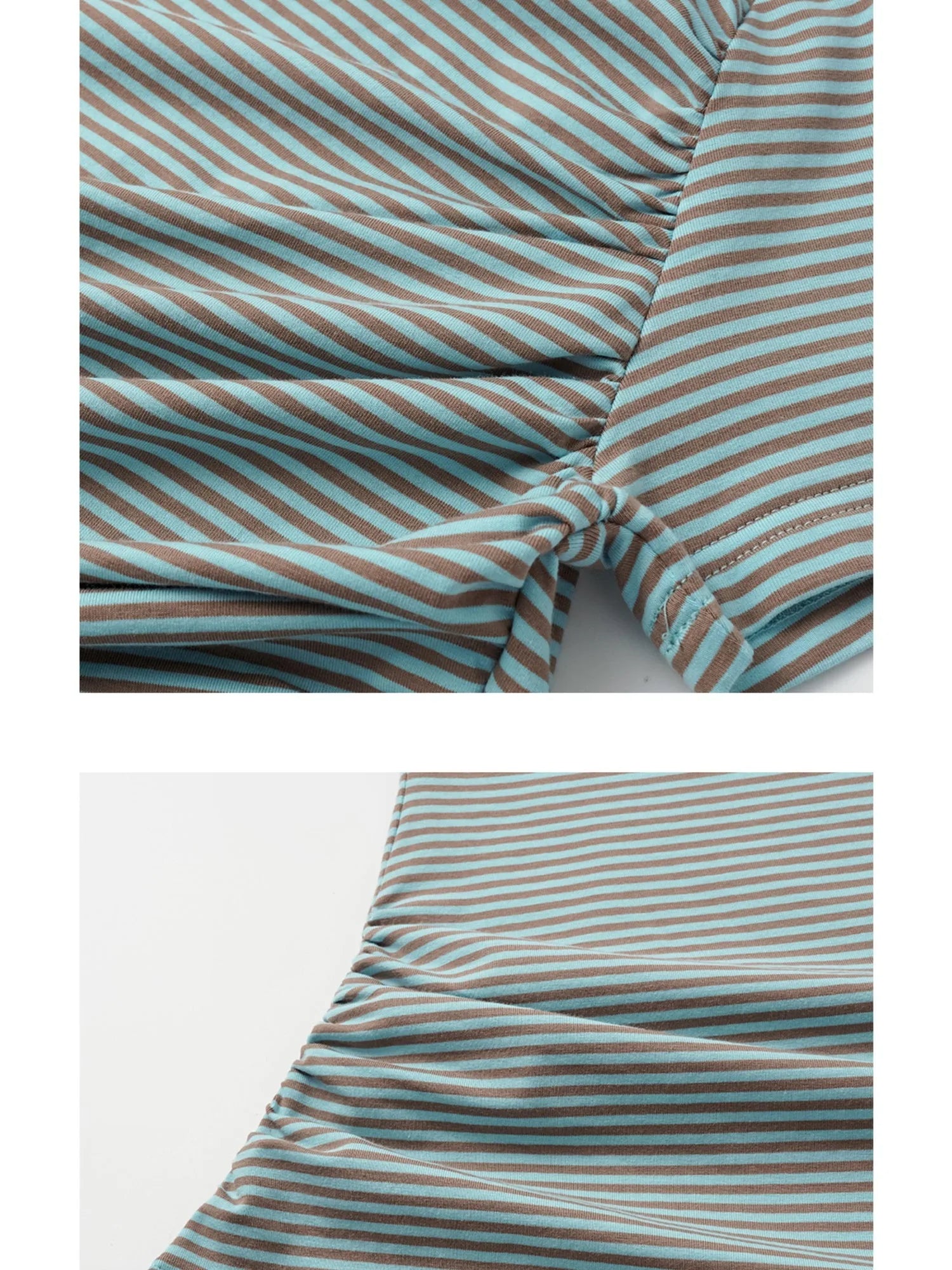 Soft Sculpted Pleated Tee Fitted Waist