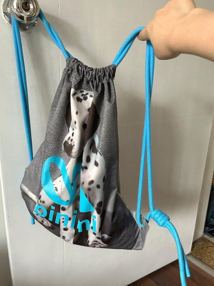oinimi Spotted Puppy Print Reversible Drawstring Women&