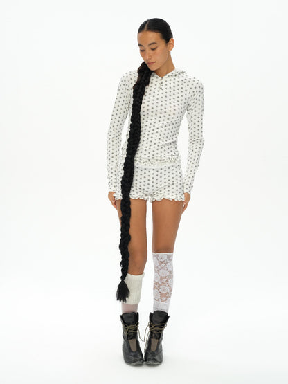 oinimi Star Dot Angel Set With 3D Wings And Scalloped Shorts