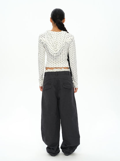 oinimi Star Dot Angel Set With 3D Wings And Scalloped Shorts