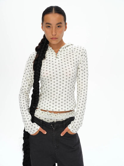 oinimi Star Dot Angel Set With 3D Wings And Scalloped Shorts