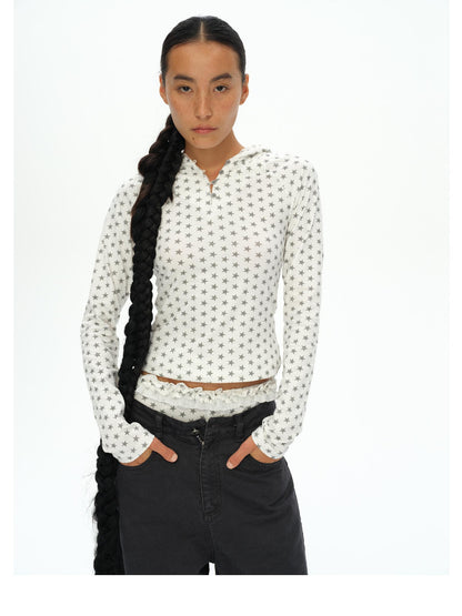 oinimi Star Dot Angel Set With 3D Wings And Scalloped Shorts