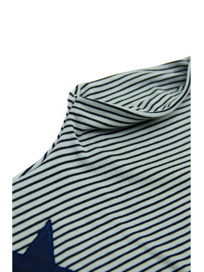 Stars And Stripes Patchwork Crewneck Tee