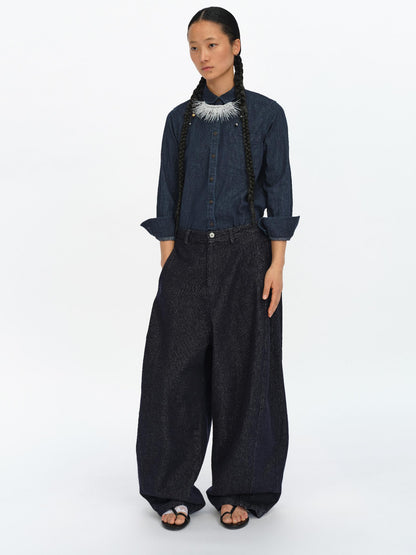 oinimi Straight Leg Denim Jeans Dark Wash Loose Fit Four Seasons Staple