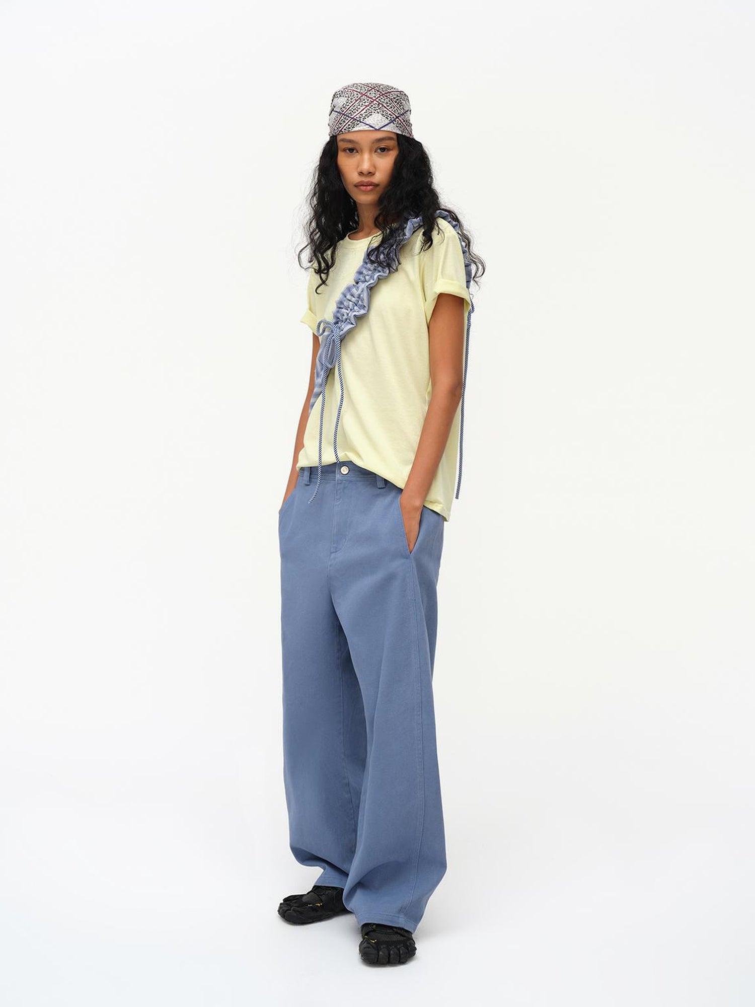 oinimi Straight Leg Washed Work Pants Relaxed Fit