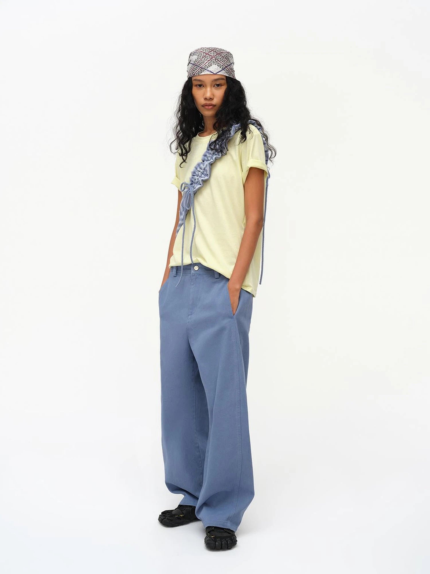 Straight Leg Washed Work Pants Relaxed Fit