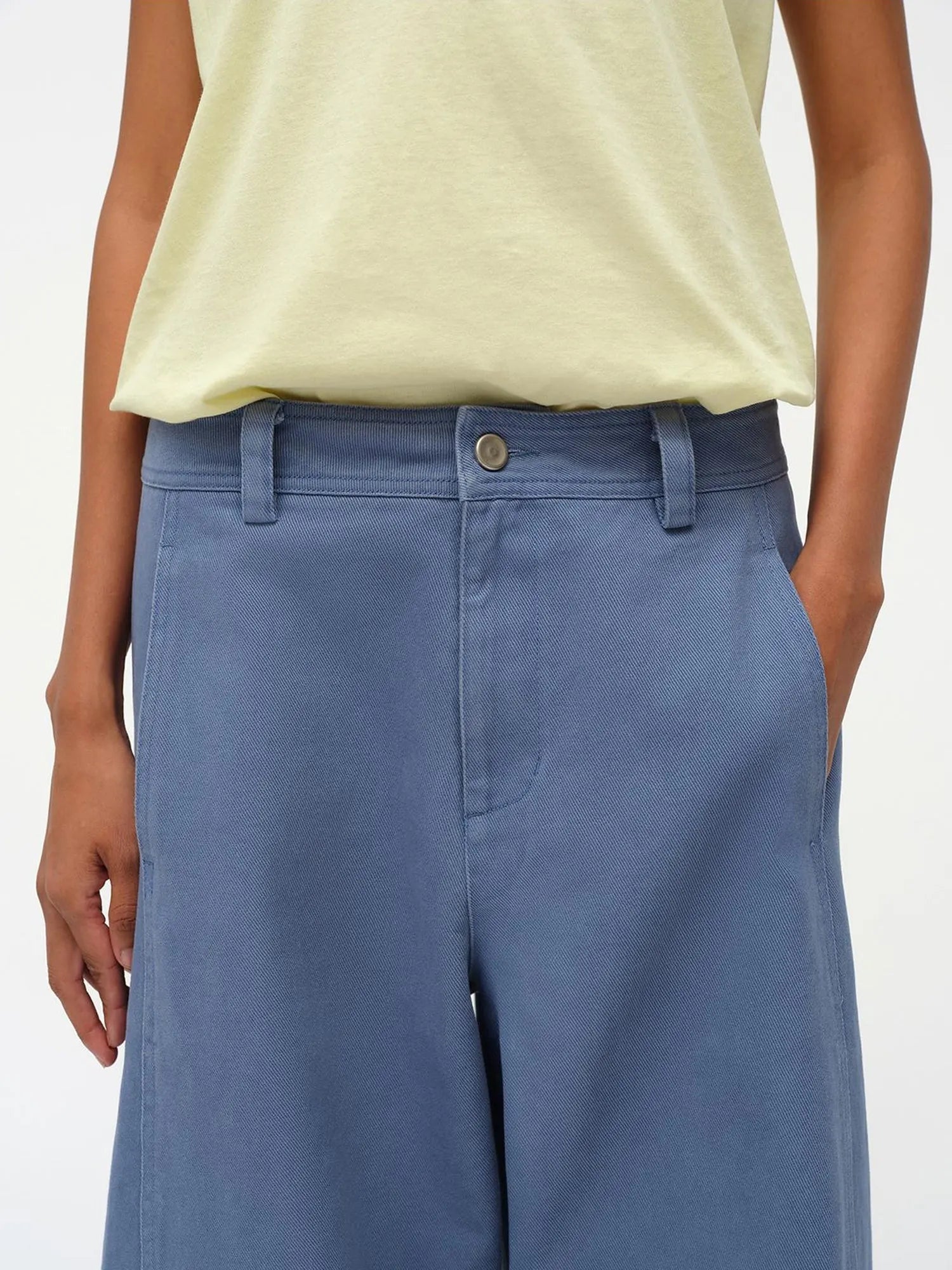 Straight Leg Washed Work Pants Relaxed Fit