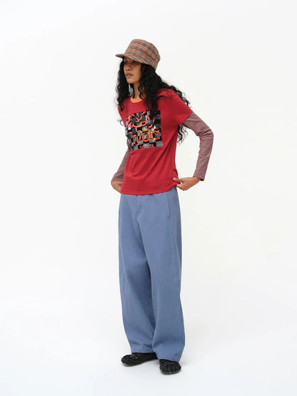 Straight Leg Washed Work Pants Relaxed Fit