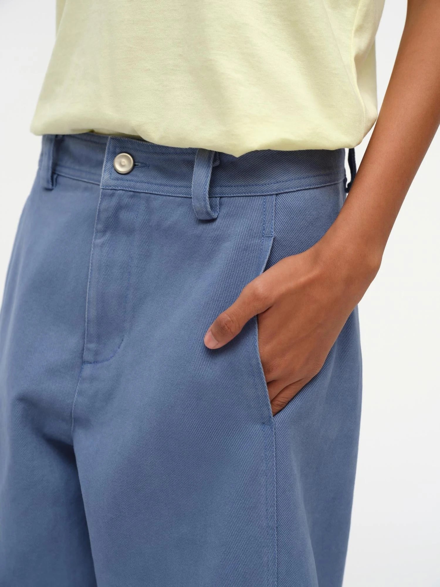 Straight Leg Washed Work Pants Relaxed Fit