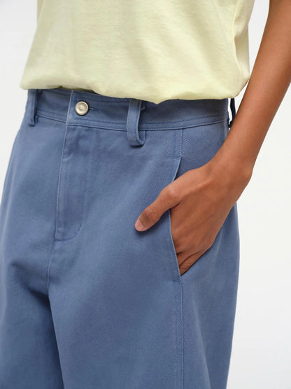 Straight Leg Washed Work Pants Relaxed Fit