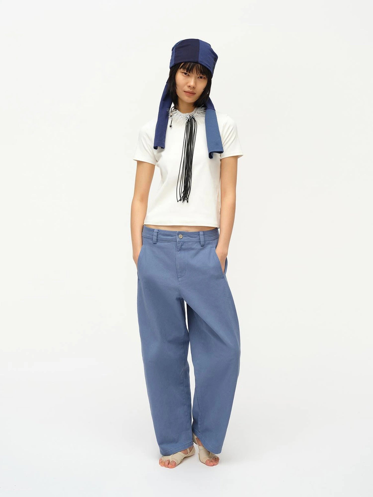 Straight Leg Washed Work Pants Relaxed Fit