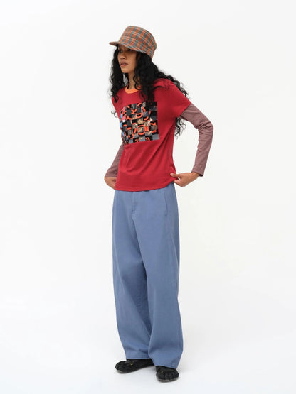 Straight Leg Washed Work Pants Relaxed Fit