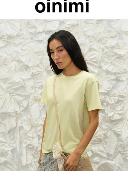 oinimi Summer Fresh Loose Tee Sweet Green